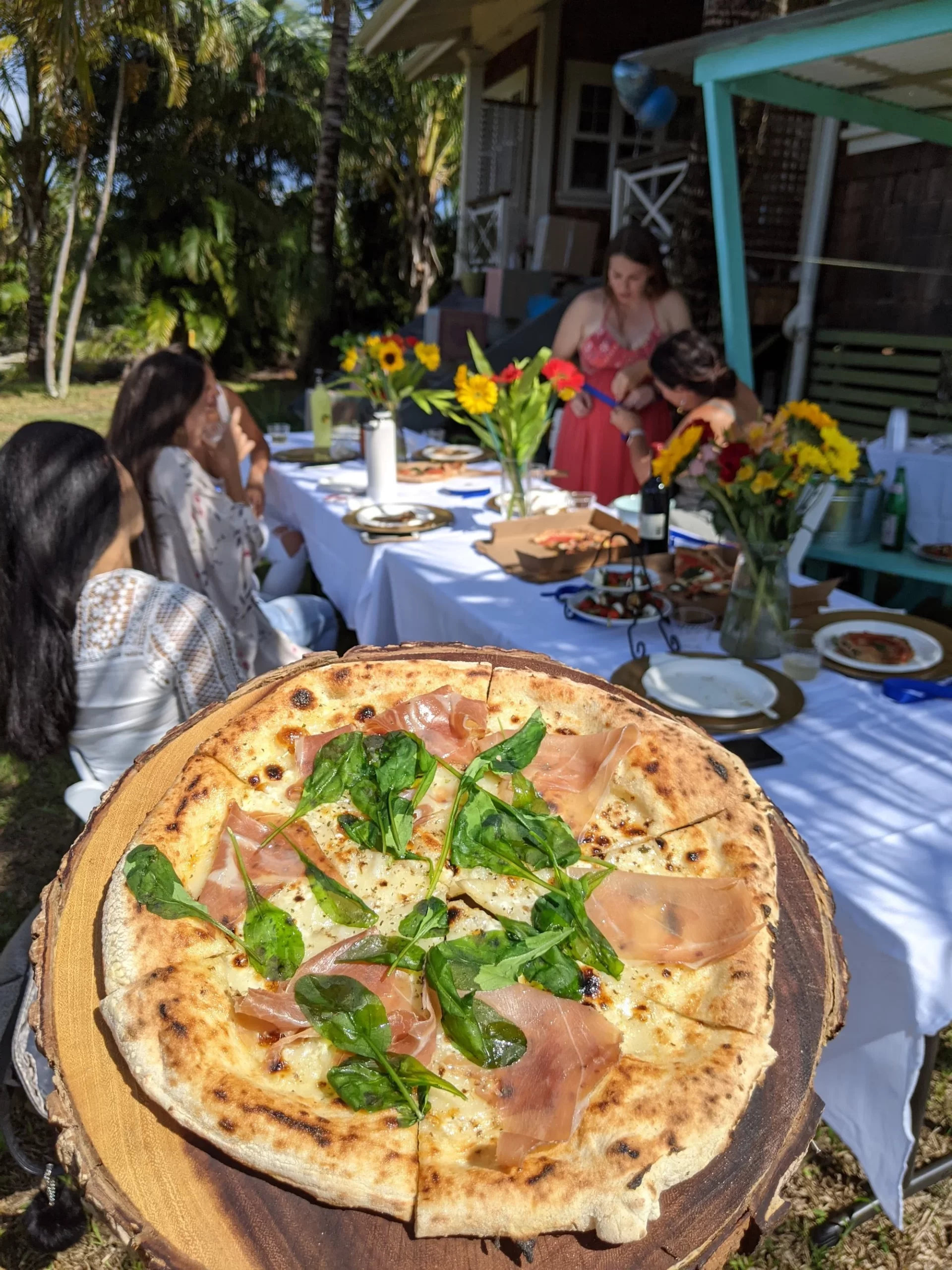 Baby Shower Pizza Party - Maui Catering Wood Fired Pizza