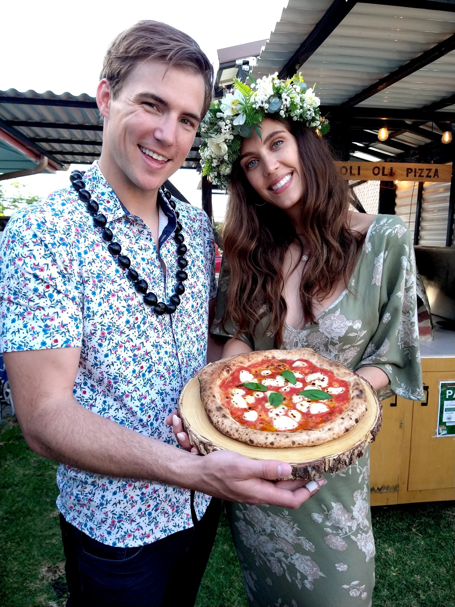 Backyard Wedding Rehearsal - Maui Catering Wood Fired Pizza